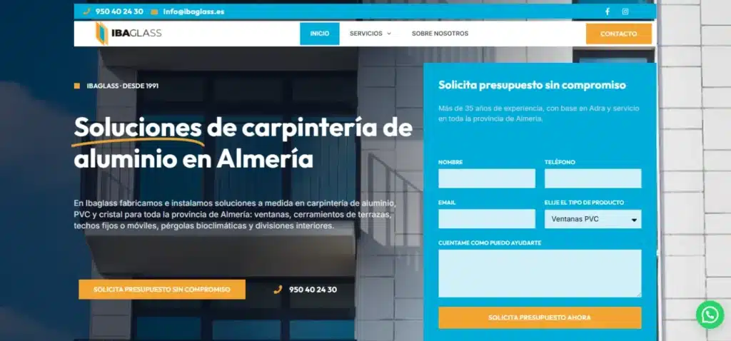 Proyecto Ibaglass en Adra Almería